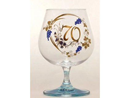 SKLENICE BRANDY VYROCI 70 modrá 35 17153
