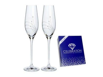 Sklenice na šampaňské 210 ml Swarovski 2 ks 35 17160