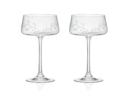 Set čirých koktejlek s mrazivým dekorem 35 17501