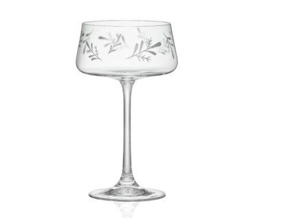 Set koktejlek s dekorem lístků 35 17502