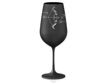 Sklenice na víno Střelec 550 ml | Černá 35 17538