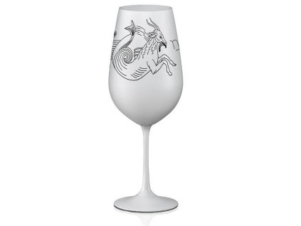 Sklenice na víno Kozoroh 550 ml | Bílá 35 17539