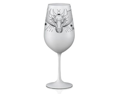 Sklenice na víno Býk 550 ml | Bílá 35 17674