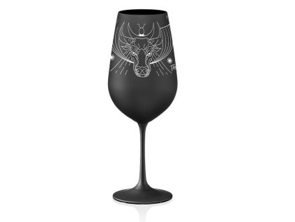 Sklenice na víno Býk 550 ml | Černá 35 17675