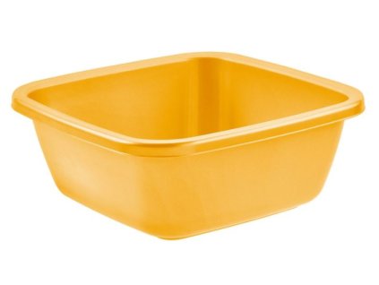 Čtvercový lavor/umyvadlo Tontarelli 9l, 34 x 34 x 13,5 cm oranžový 35 17684