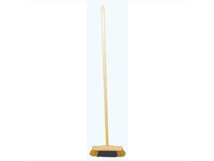smeták 28cm dřev.nelak. s holí 120cm