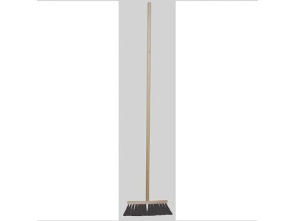 kartáč silniční 30x7cm dřev., PET vlákno, s holí 140cm