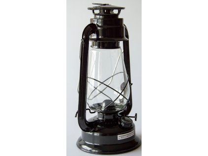 lampa petrolejová 30cm ČER