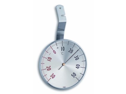 teploměr okenní kulatý 7cm kovový 14.5003