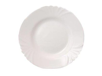 talíř hluboký skleněný CADIX 21,5cm BÍ