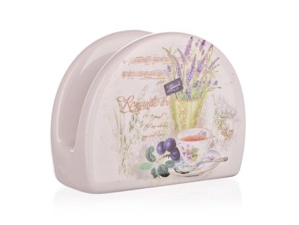 stojánek na ubrousky 10x8cm LAVENDER keramický
