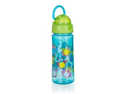 láhev na pití 500ml s brčkem SOVA PH ZE