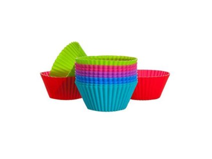košíček na pečení 6x2,7cm silikon mix barev (12ks) CULINARIA Red