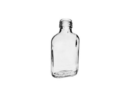 láhev placatka 100ml skleněná