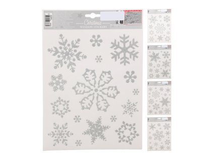 dekorace na okno VLOČKA samolepicí mix dekorů 35 21878