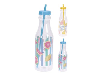 láhev na pití 650ml s brčkem PH mix motivů