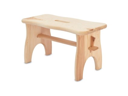stolička 38x19x21cm, nosnost 100kg dřev.borovice 35 22054