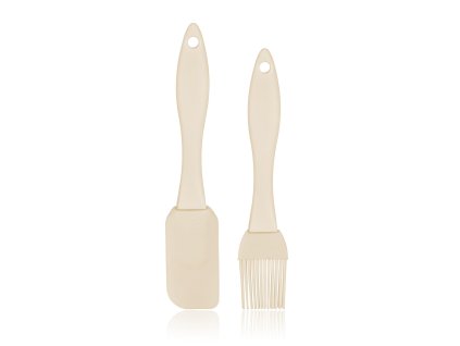 stěrka 19cm+mašlovačka 17cm,silikon,PH rukojeť,mix barev,sada 2díl