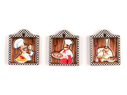 magnetky CHEFS (3ks) mix dekorů 35 22222