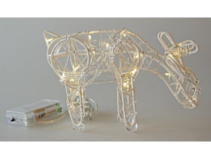 dekorace LED SOB 20cm, 20LED, s časovačem, akryl 35 22494
