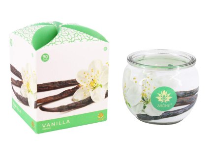 svíčka vonná sklo VANILKA 90g (hoří 22hod)