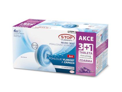 náplň do pohlcovače vlhkosti CSV-AERO 360, 4x450g tableta, levandule