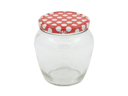 sklenice zavařovací  550ml TWIST 82 + víčka PUNTÍK (8ks)