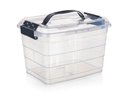 box úložný VILARD  8,5l,31x24x21cm,víko,klip,madlo,PH TRA/KOUŔ