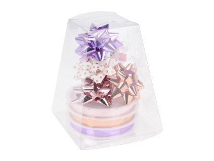 stuha vázací+mašle 10x10x11,5cm papír/PP/PE mix barev (9ks) 35 23347