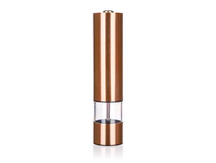 mlýnek na koření elektrický 22cm COPPER akryl+nerez MĚĎ