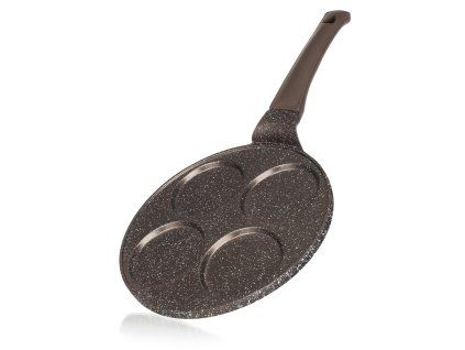 lívanečník GRANITE BROWN 26cm, 4 lívance, nepřilnavý povrch