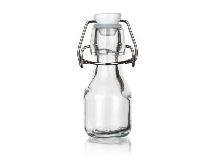 láhev s pákovým uzávěrem   70ml hranatá skleněná YARA