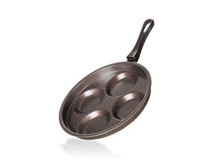 lívanečník 24cm, 4 lívance nepřiln. povrch GRANITE Brown