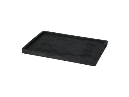 podnos dekorační 30x20x2,5cm dřevěný ČER 35 23743