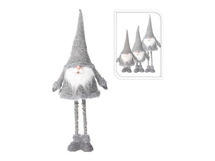 dekorace SANTA 112cm teleskopické nohy STŘ/ŠE mix 35 23769