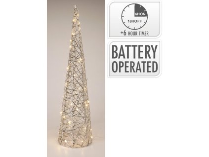 dekorace PYRAMIDA 60cm LED STŘ s časovačem 35 23773