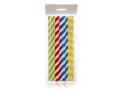 brčka 6x200mm papírová pruhy mix (25ks)