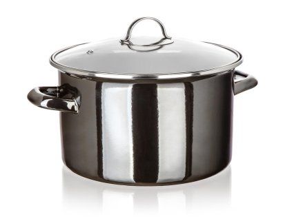 hrnec + skl.poklice pr.26cm 6l METALLIC Black