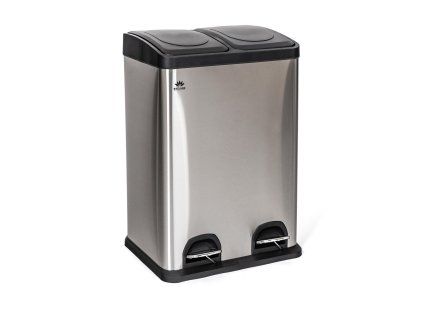 koš na tříděný odpad SAVERY 2x20l nerez/PH