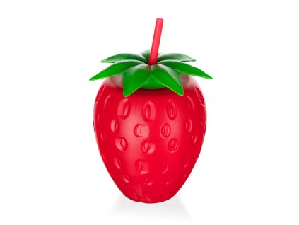 láhev s brčkem 880ml STRAWBERRY PH