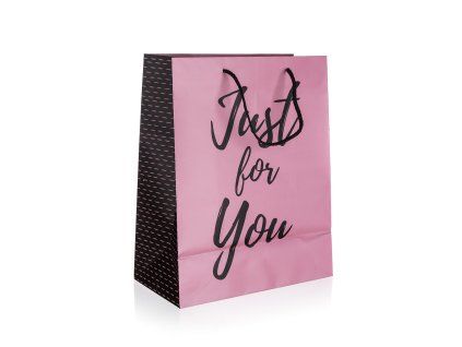 taška dárková 26x32x13cm (L) JUST FOR YOU PINK 35 24479