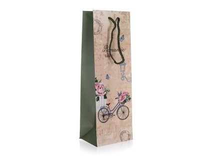 taška dárková na láhev 12x35x9cm ROMANTIC RIDE 35 24484