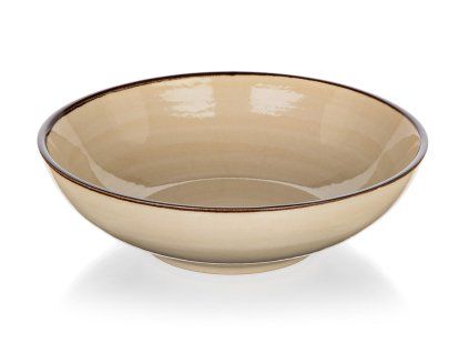 talíř hluboký 18cm PALAS keramický KRÉM
