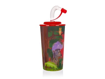 kelímek 470ml ZOO s víčkem a brčkem PH
