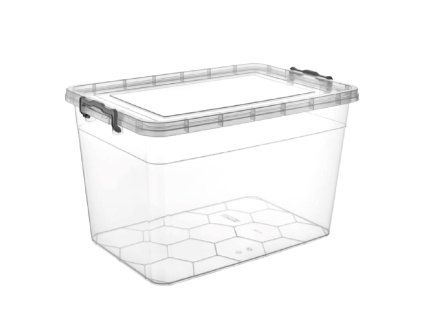 box úložný GEMA 30l, 49x32x28cm, víko, klip, PH ŠE/TRA