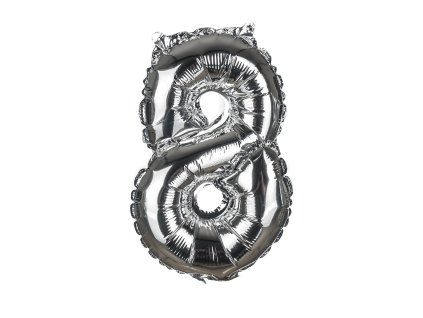balónek nafukovací č.8, 30cm, folie MY PARTY
