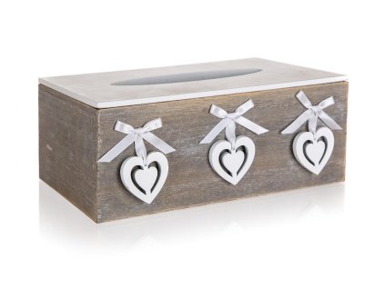 krabička na papír.kapesníky HEART 24x13,5x9,5cm