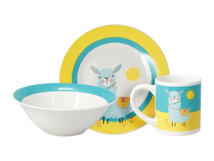 sada jídelní dětská 3díl. porcelánová, mix dekorů