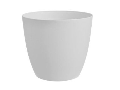 obal d25cm ELLA bílá, matná, plast