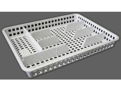 příborník 34,5x26x4,5cm, šir., 5přihr., plast GR,B,H